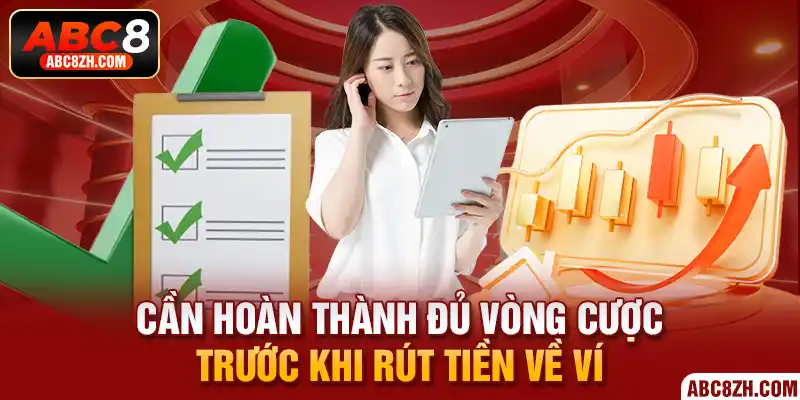 Tài khoản không thể rút tiền vì chưa hoàn thành doanh thu cược