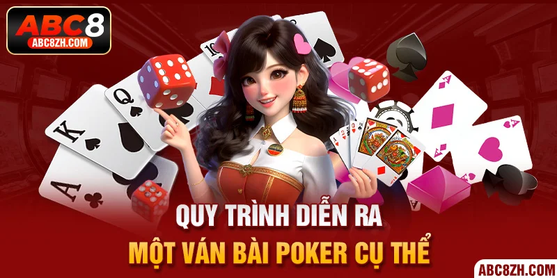 Quy trình diễn ra một ván bài Poker cụ thể cho newbie